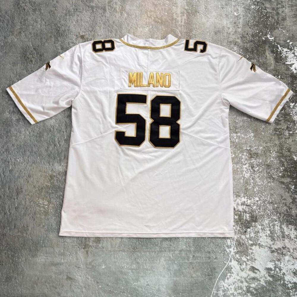 Nike Buffalo Bills Matt Milano NFL Jersey. White & Gold #58 Soze XXXL